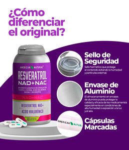 RESVERATROL + NAD+ + NAC